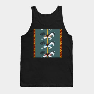 Another Carousel Horse Pattern Tank Top